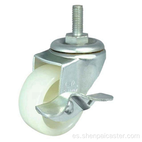 [10a] Micro Duty Caster (chapado en zinc)